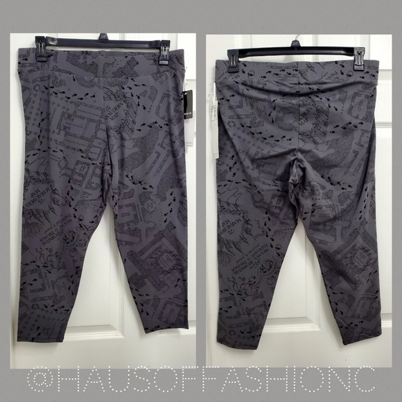 TORRID Harry Potter Marauders Map Crop Legging! NWT! - Picture 4 of 9